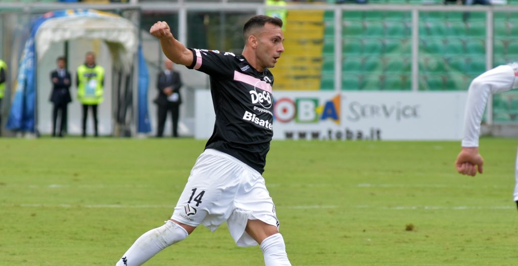 Ficarrotta, espulso dal signor Calzavara durante Palermo-Savoia