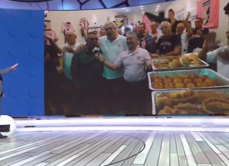 Lo “showman” Tony Di Piazza in televisione con Roberto Lipari di piazza