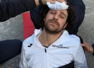 Daspo ad un arbitro per una testata data a un calciatore