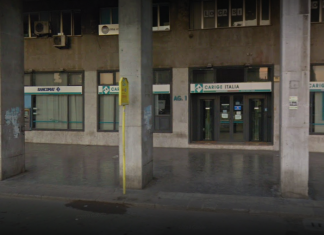 Rapina da 20 mila euro alla Banca Carige di via Crispi
