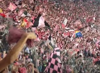 roma palermo curva rosanero