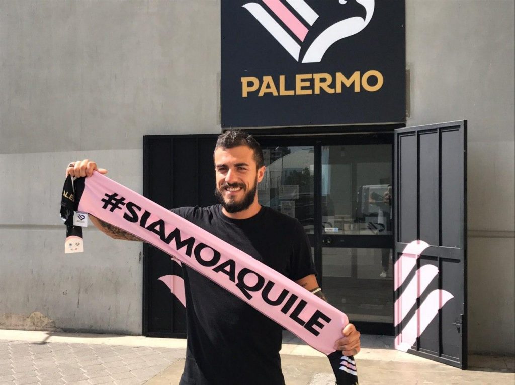 Valente al suo arrivo al Palermo