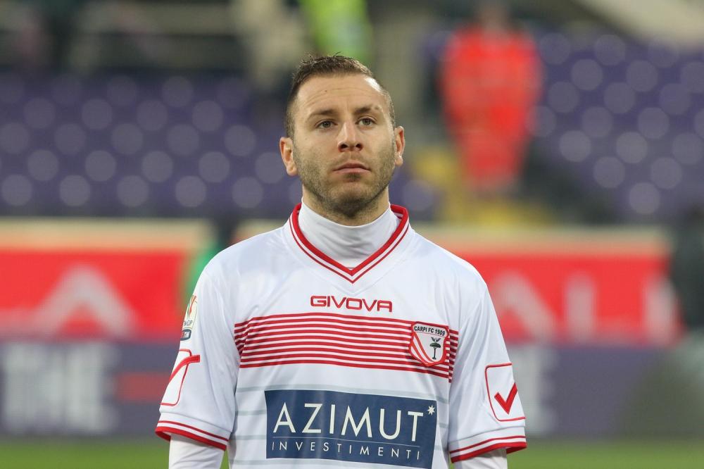 Di Gaudio con la maglia del Carpi