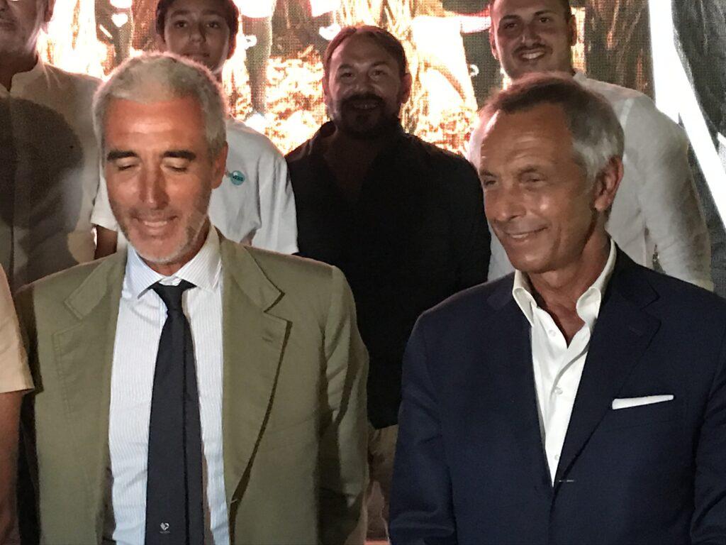 Il presidente del Palermo, Dario Mirri, e l'amministratore delegato, Rinaldo Sagramola