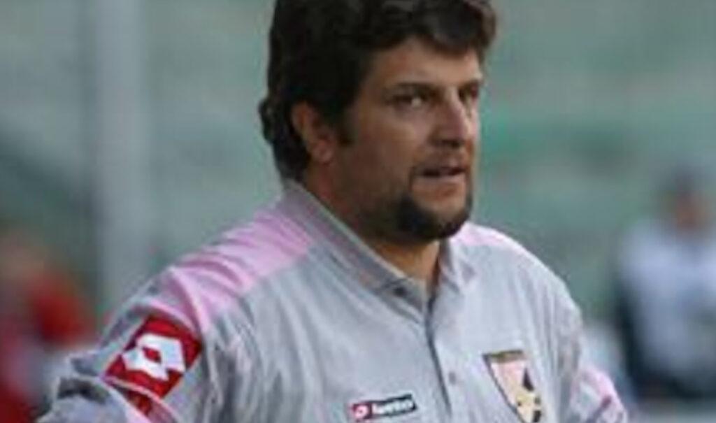 L'allenatore del Palermo, Silvio Baldini, durante la stagione 2003/2004