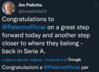 Palermo, Pallotta e quel tweet dall’insolito tempismo