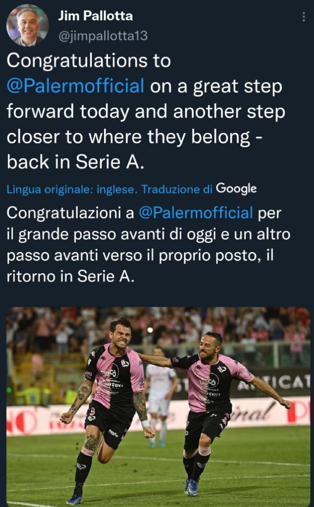 il tweet di Pallotta