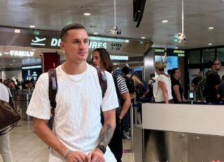 Palermo, Saric è arrivato in città saric