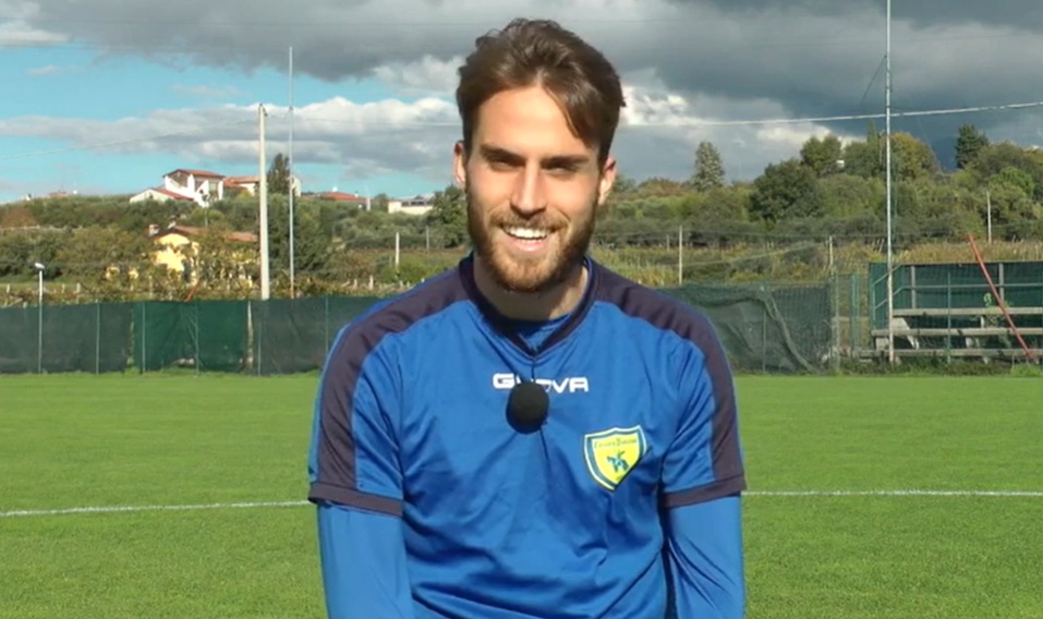 Luca Palmiero con la maglia del Chievo Verona